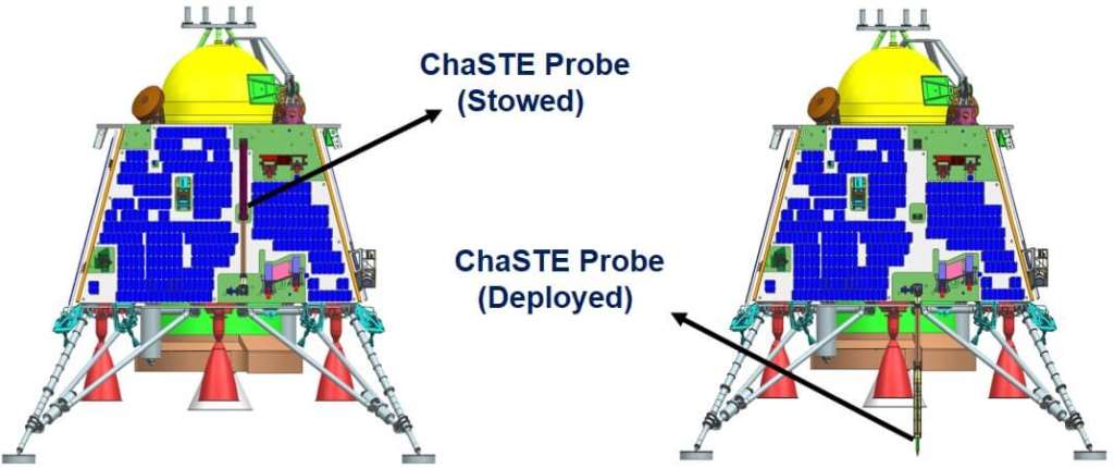 ChaSTE (Chandra's Surface Thermophysical Experiment) Probe in Chandrayaan 3 Vikram Lander